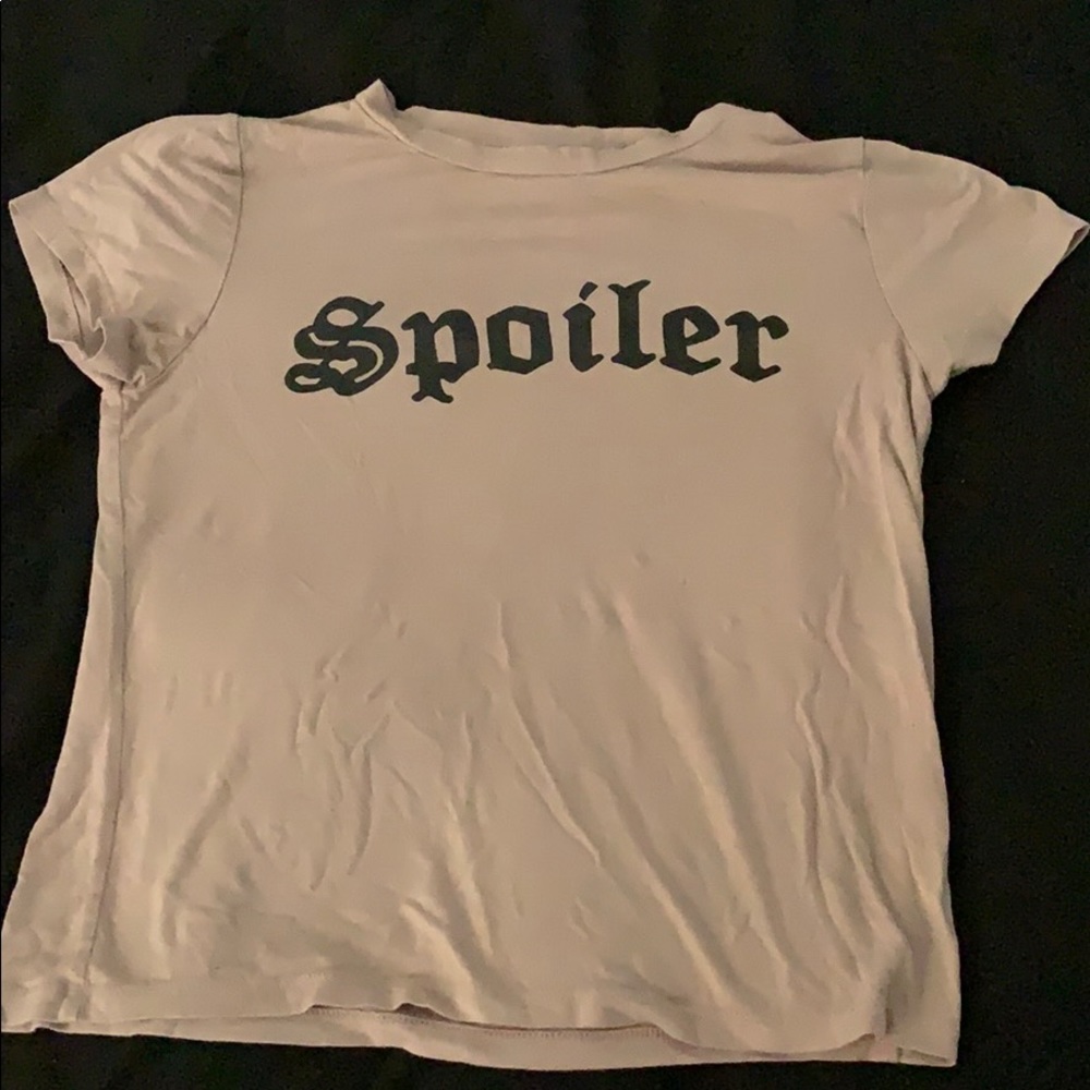 Spoiler t-shirt